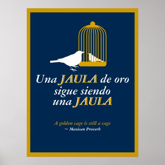 Mexicaans spreekwoord 2 poster (Voorkant)