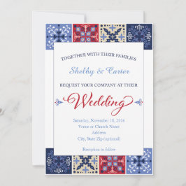 Mexicaans Talavera Tile Wedding Uitnodiging