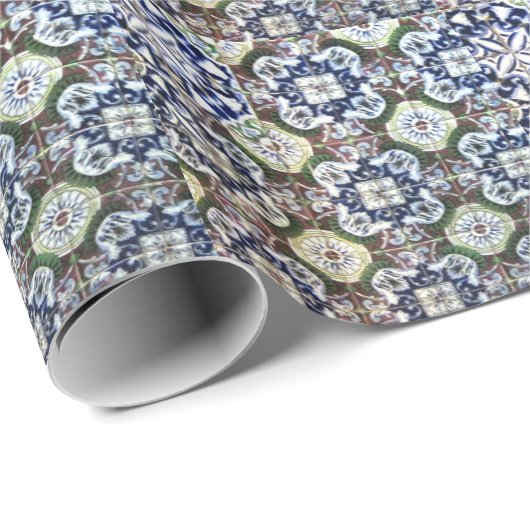 Mexicaans teile-ontwerp cadeaupapier (Rol Hoek)