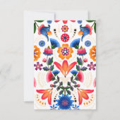 Mexicaans thema feest taco bruidsmeisjesuitnodigin bedankkaart (Achterkant)