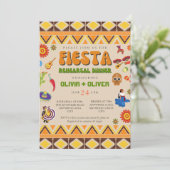 Mexicaans thema repetitie diner kaart (Staand voorkant)