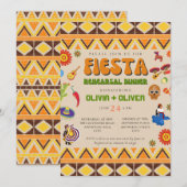 Mexicaans thema repetitie diner kaart (Voorkant / Achterkant)