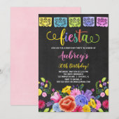 Mexicaans verjaardagsfeestje kaart (Voorkant / Achterkant)