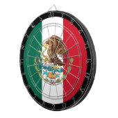 Mexicaans vlaggendartboard en darts/gameboard dartbord (Voorkant Rechts)