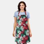 Mexicaans vlagpatroon schort (Gedragen)