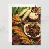 Mexicaans voedsel briefkaart (Voorkant / Achterkant)