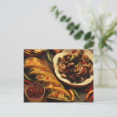 Mexicaans voedsel briefkaart (Staand voorkant)
