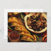 Mexicaans voedsel briefkaart (Voorkant / Achterkant)