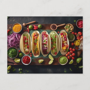 Mexicaans voedsel briefkaart