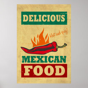 Mexicaans voedsel poster