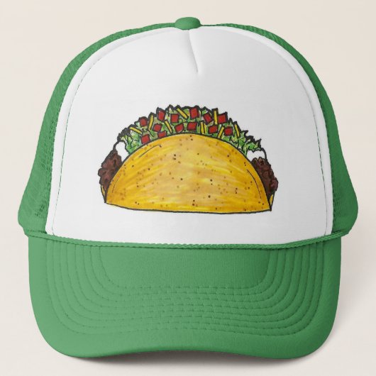 Mexicaans voedselfonds Taco Tacos Cinco de Mayo Pe Trucker Pet (Voorkant)