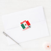 Mexicaans voetbalteam ronde sticker (Envelop)