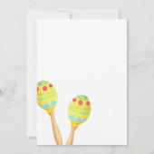 Mexicaans Vrijgezellenfeest Fiesta Taco Kaart (Achterkant)