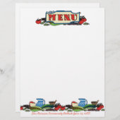 Mexicaans zuidoosters menu letterhead (Voorkant / Achterkant)