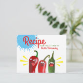 Mexicaans zuidwest chili-paprika briefkaart (Staand voorkant)