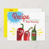 Mexicaans zuidwest chili-paprika briefkaart (Voorkant / Achterkant)