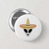 mexicaanse alien sombrero ronde button 5,7 cm (Voorkant /achterkant)