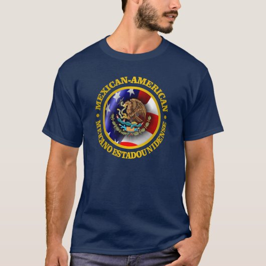 Mexicaanse Amerikaanse trots T-shirt (Voorkant)