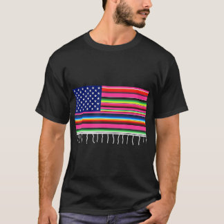 Mexicaanse Amerikaanse vlag Verenigde Staten Serap T-shirt