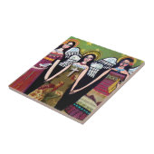 Mexicaanse Angels van Heather Galler Tegeltje (Zijkant)