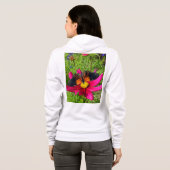 Mexicaanse asterbloem met een Doris Longwing Hoodie (Achterkant volledig)