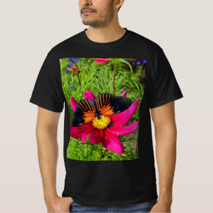 Mexicaanse asterbloem met een Doris Longwing-vlind T-shirt
