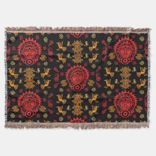 Mexicaanse Aztec Art Home Decor Deken