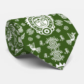 Mexicaanse Aztec Art Home Decor Stropdas (Opgerold)