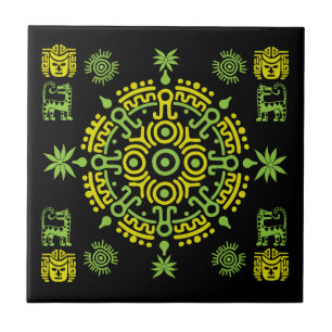 Mexicaanse Aztec Art Home Decor Tegeltje