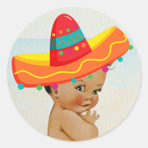 Mexicaanse Baby showers Sticker met Baby