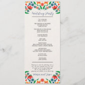 Mexicaanse Bloemen Kleurrijke Botanische Bloemen H Programma (Achterkant)