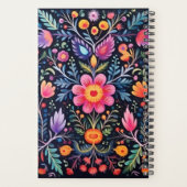 Mexicaanse bloemen ontwerp planner (Achterkant)