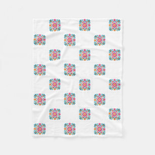 Mexicaanse bloemenkleed van fleece deken
