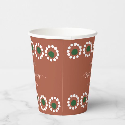 Mexicaanse Boho Barro Bruiloftsfeest Papieren Bekers (Rechts)