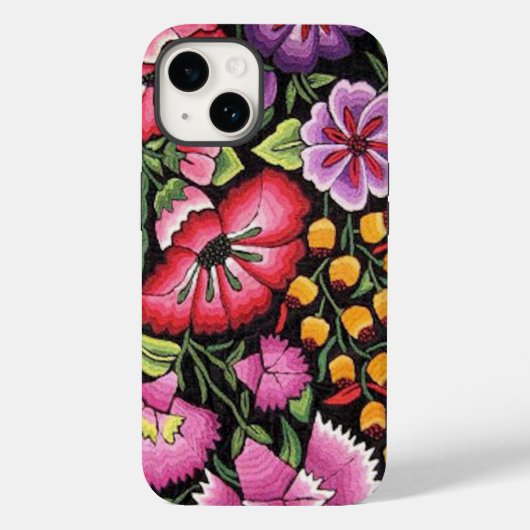  Mexicaanse borduurbloemen Case-Mate iPhone Case (Achterkant)
