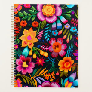 Mexicaanse borduurwerk geïnspireerd print planner