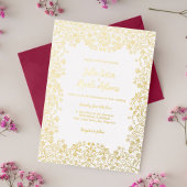 Mexicaanse Botanische struiken Foliage bruiloft Folie Uitnodiging