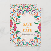 Mexicaanse Bruiloft Custom Save the Date (Voorkant / Achterkant)
