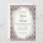 Mexicaanse bruiloft rustieke patronen Hacienda sti Kaart (Voorkant)