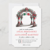 Mexicaanse bruiloft viering QR-code Kaart (Voorkant)