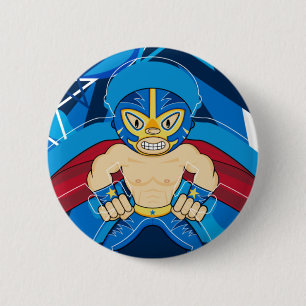 Mexicaanse Button Luchador Wrestler