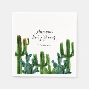 Mexicaanse Cactus Baby shower Paper Party Napkins Servet