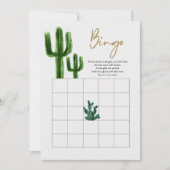 Mexicaanse Cactus Bingo Spel Kaart (Voorkant)
