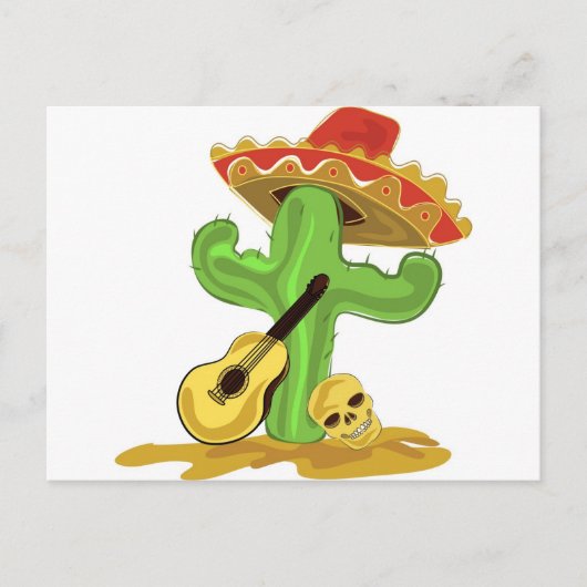 Mexicaanse Cactus Briefkaart (Voorkant)