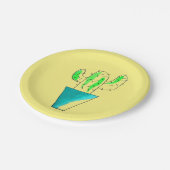 Mexicaanse cactus diner papieren bordje (Gekanteld)