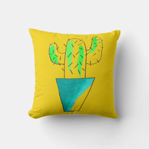 Mexicaanse cactus plant art kussen