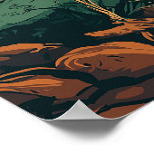 Mexicaanse Cactus Reizen Poster (Hoek)