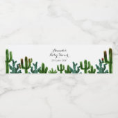 Mexicaanse Cactus Waterfles Etiketten (Enkel label)
