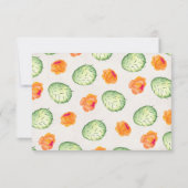 Mexicaanse Cactus Wedding RSVP Response kaarten (Achterkant)