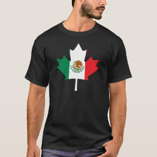 Mexicaanse Canadese vlag T-shirt